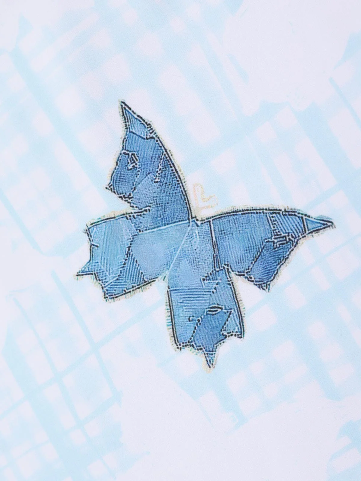 Multicolor 1970er Schmetterling Bogen Gurt Badeanzug - Image 6