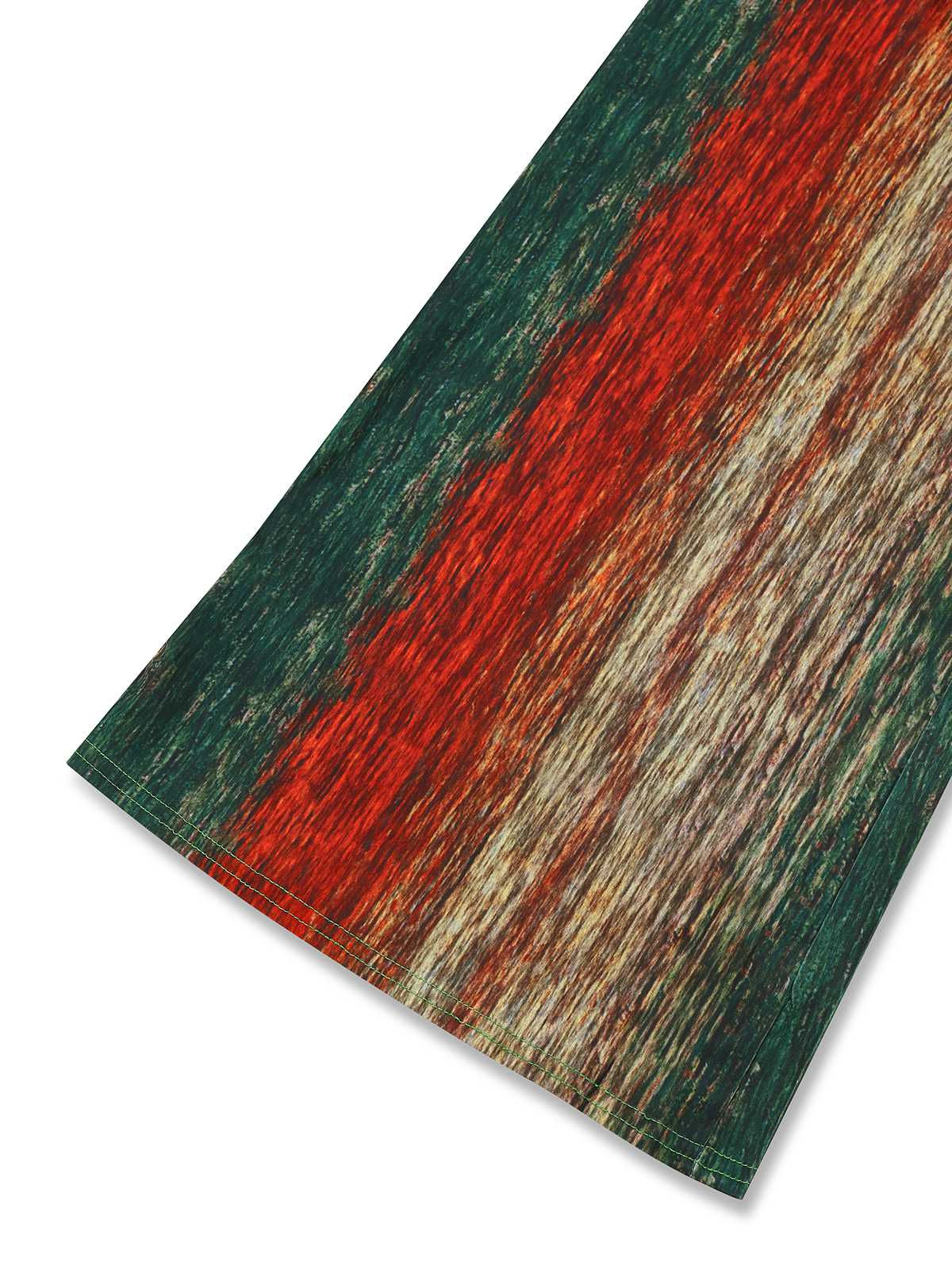 Multicolor 1970er V-Ausschnitt Gürtel Jumpsuit - Image 4