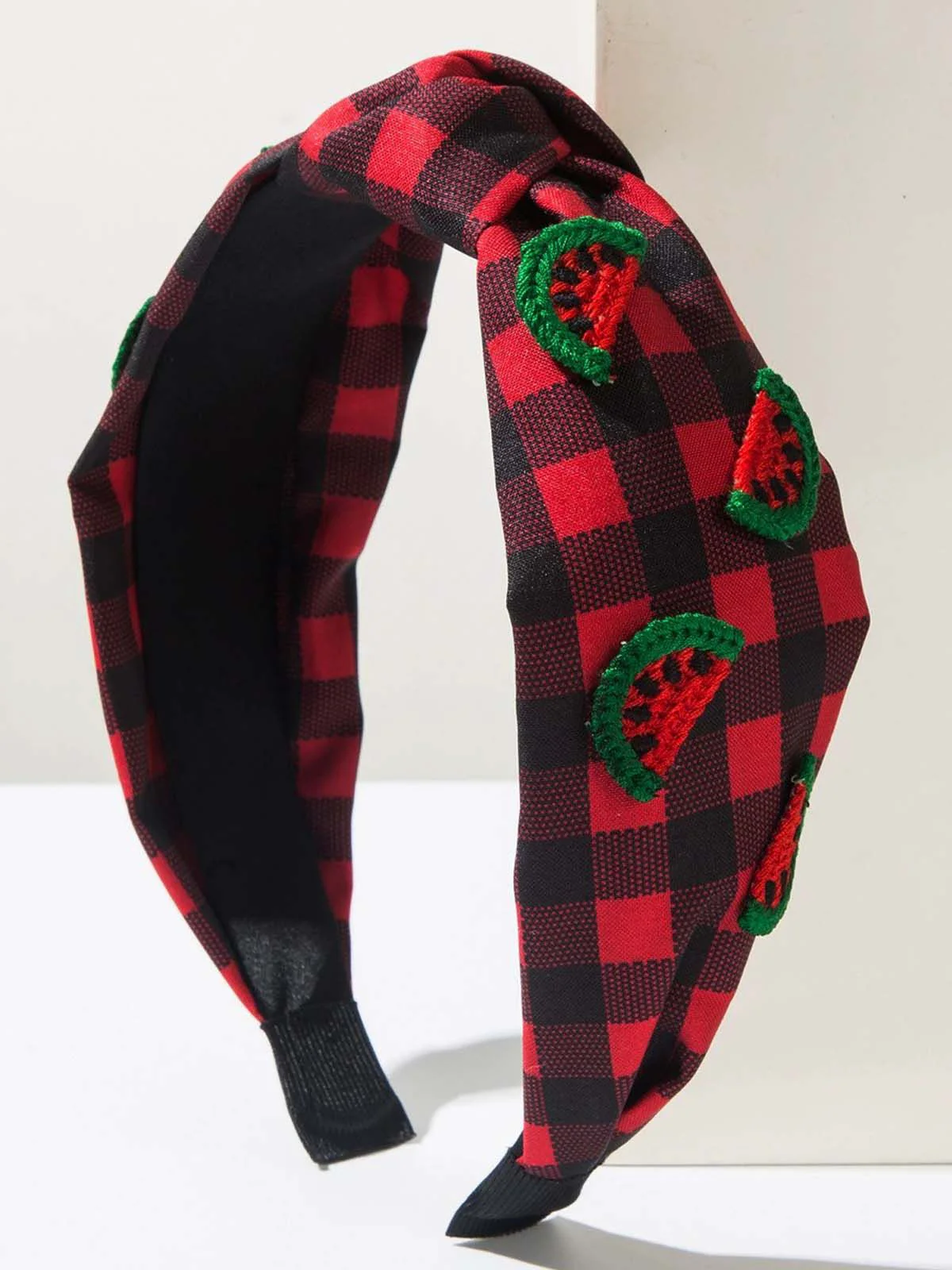 Obst Gingham Plaid Retro Bogen Stirnband - Image 2