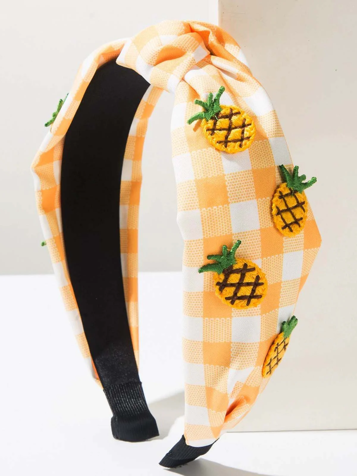 Obst Gingham Plaid Retro Bogen Stirnband - Image 4