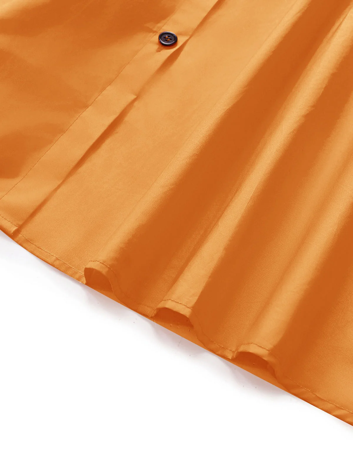 Orange 1940er Baumwolle Polka Dot Revers Bogen Kleid - Image 9