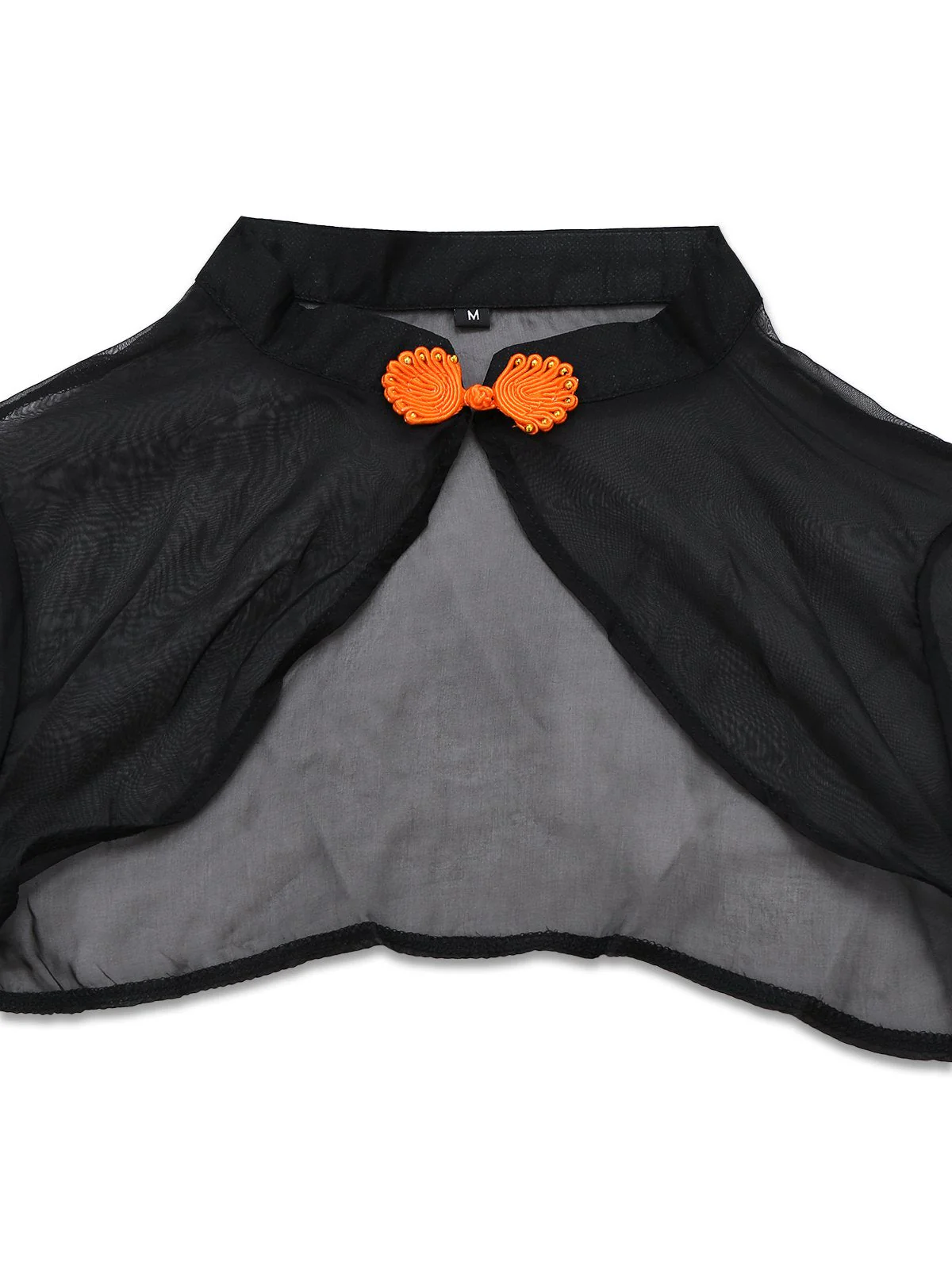 Orange 1940er Blumen Spitze Kleid mit Cape & Hut - Image 3