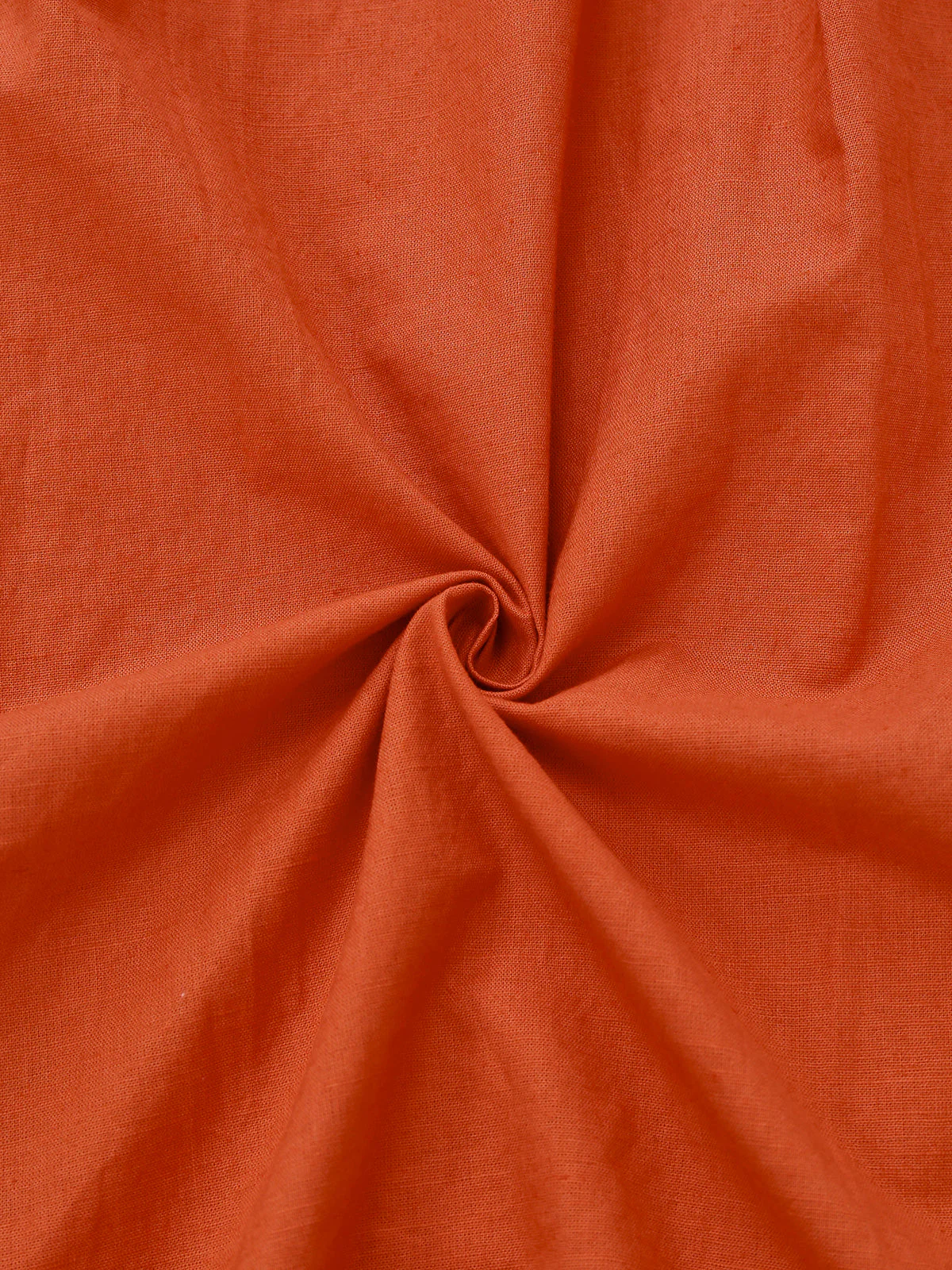 Orange 1940er Solide V-Ausschnitt Brosche Knopf Kleid - Image 7