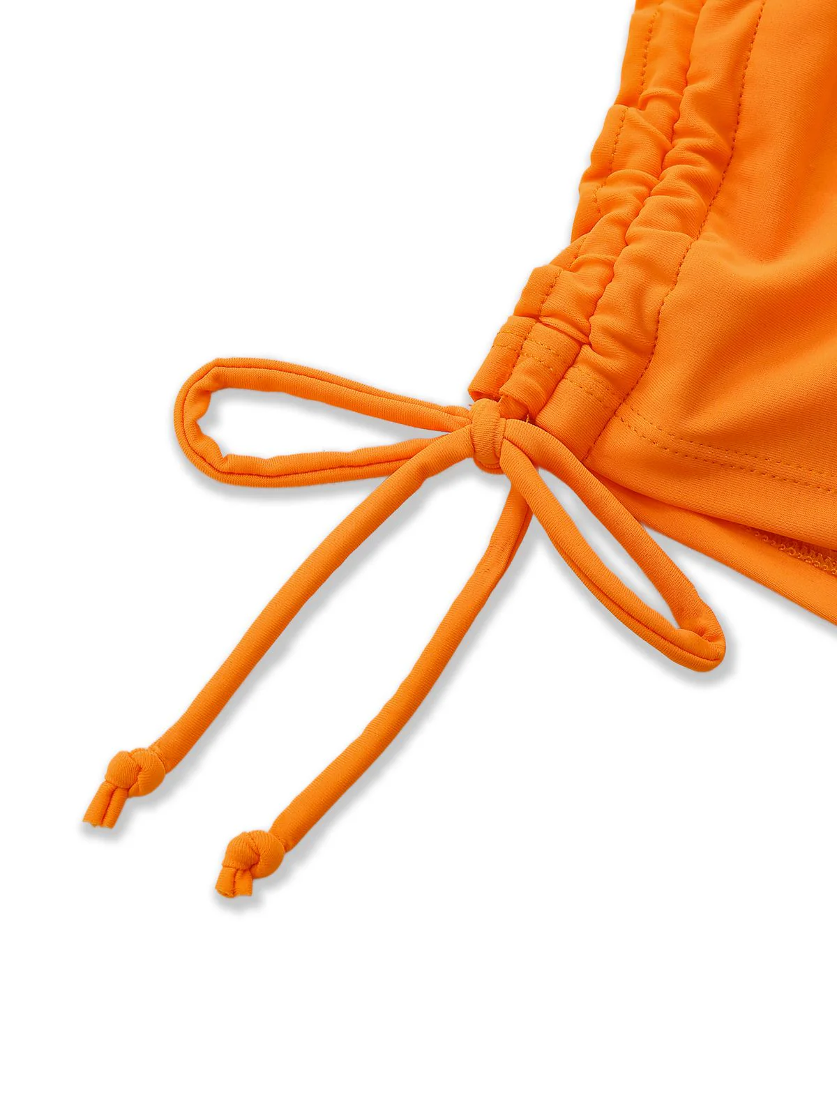 Orange 1960er Blumen Rückenfrei Bikini Set - Image 5