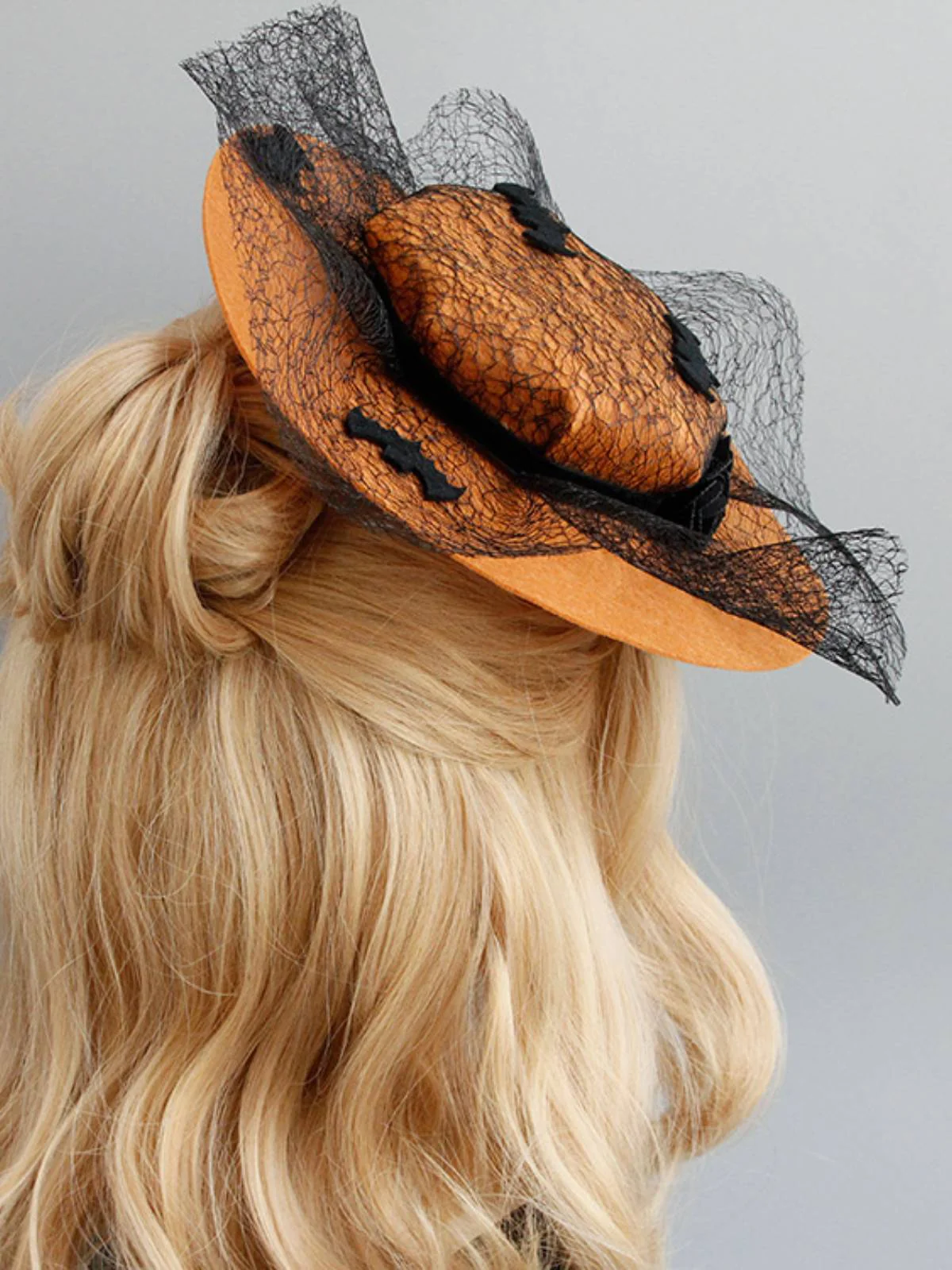 ORANGE RETRO HALLOWEEN SPITZEN FLEDERMUTTER - Image 4
