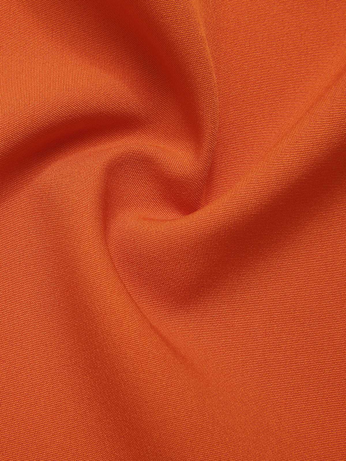 Orange Rot 1960er Solide Knöpfen Rock mit Gürtel - Image 7