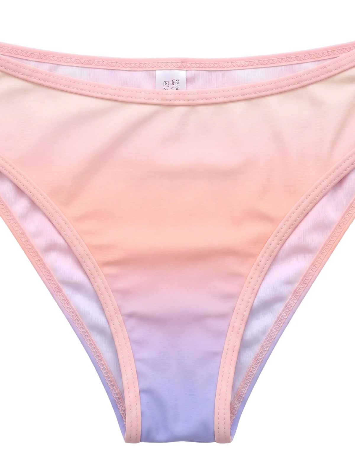 [Vorverkauf] Pastell-Ombre 50er Bikini-Set mit Rüschenrock und Neckholder - Image 5