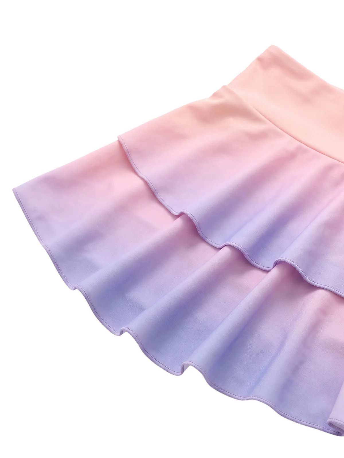 [Vorverkauf] Pastell-Ombre 50er Bikini-Set mit Rüschenrock und Neckholder - Image 6