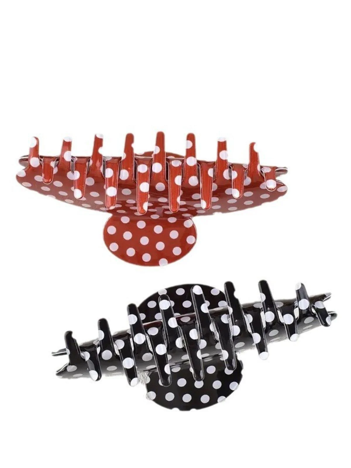 PVC Polka Punkte Valentinstag Hai Haarklammer - Image 2