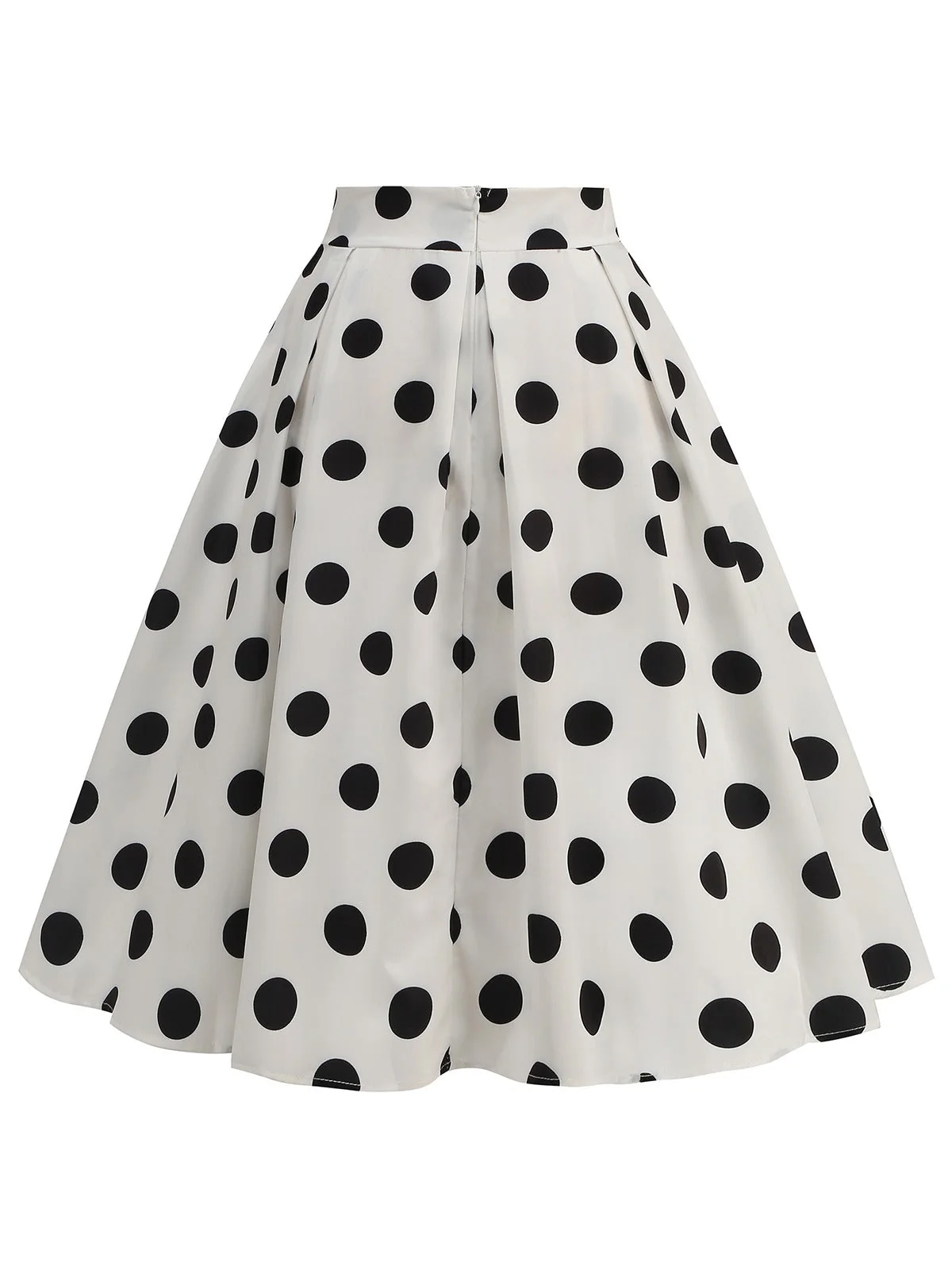 Retro 1950er Polka Dots Solide Rock - Image 12