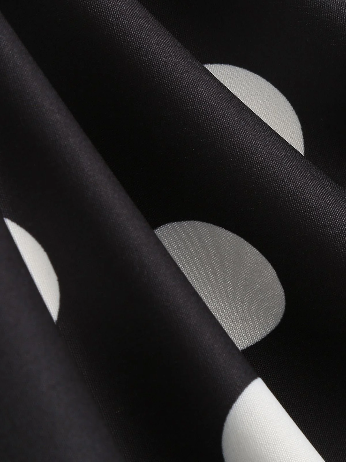 Retro 1950er Polka Dots Solide Rock - Image 3