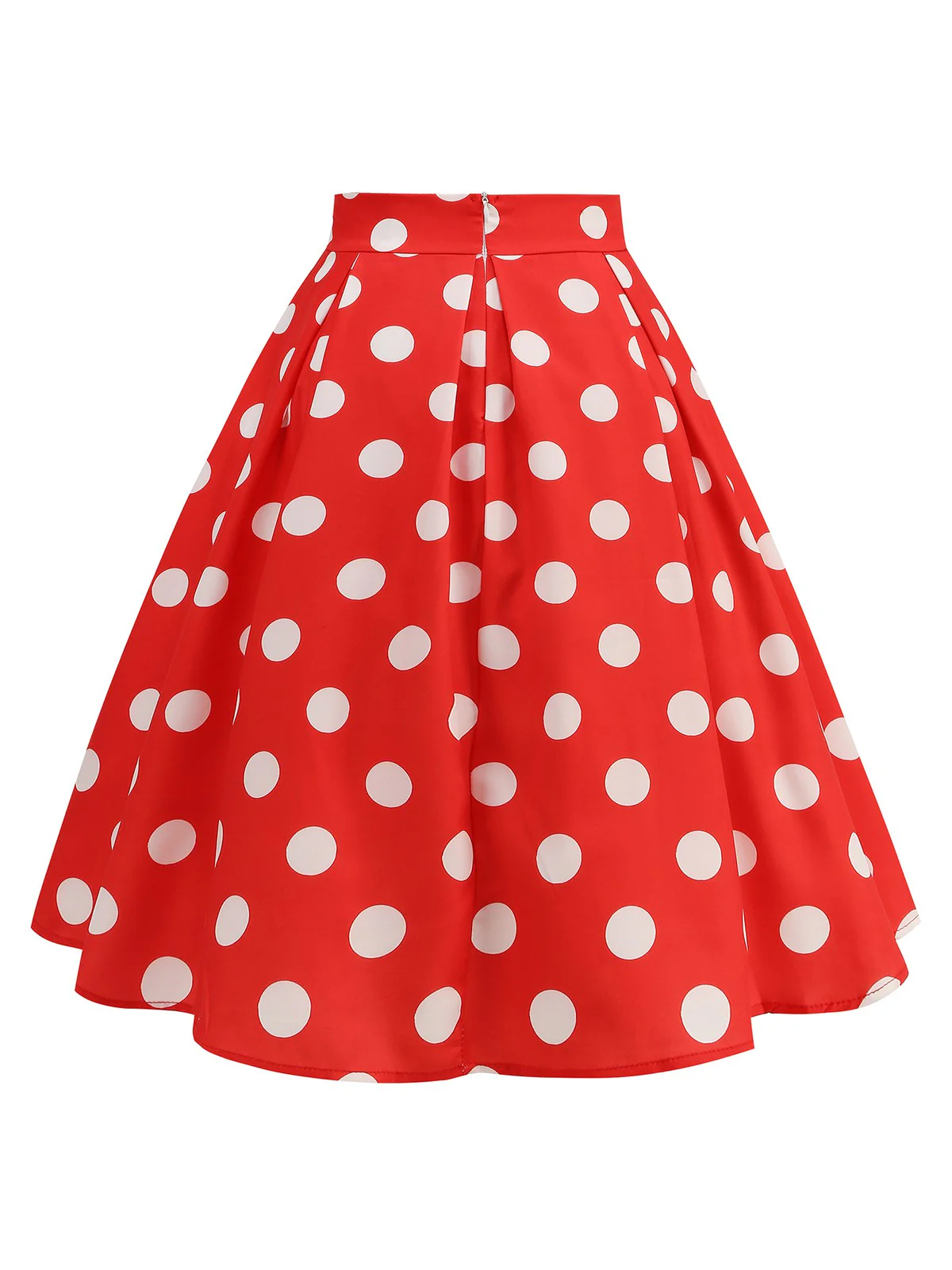 Retro 1950er Polka Dots Solide Rock - Image 6