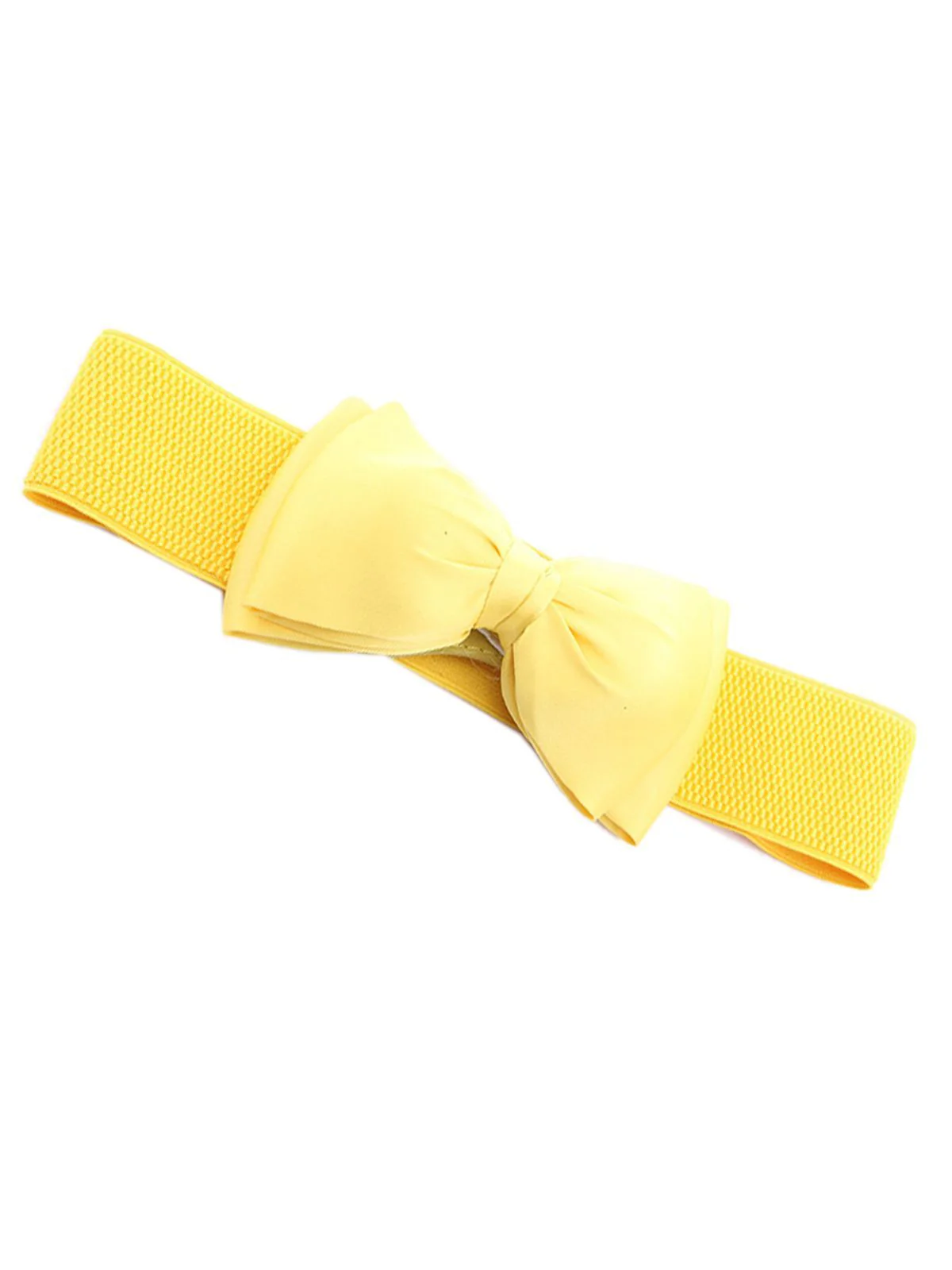 RETRO BOWKNOT ELASTISCHE BREITR GÜRTEL - Image 3