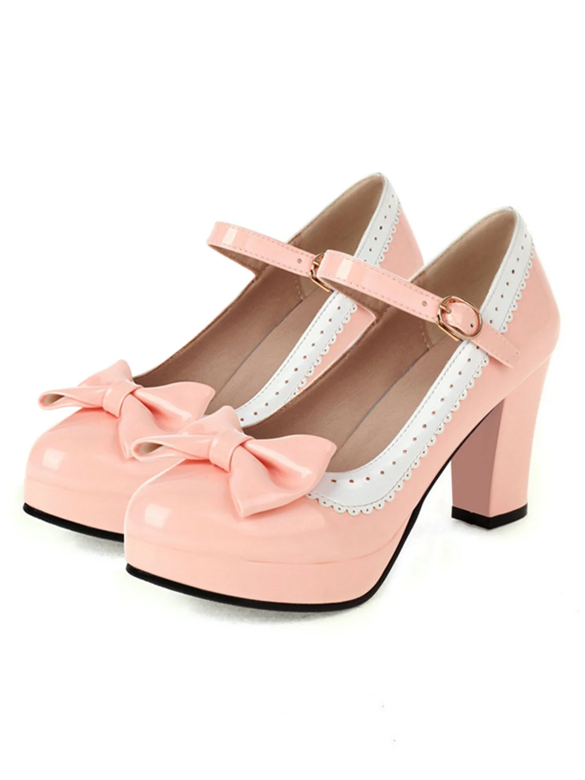 RETRO BOWKNOT HIGH HEELS SCHUHE - Image 2