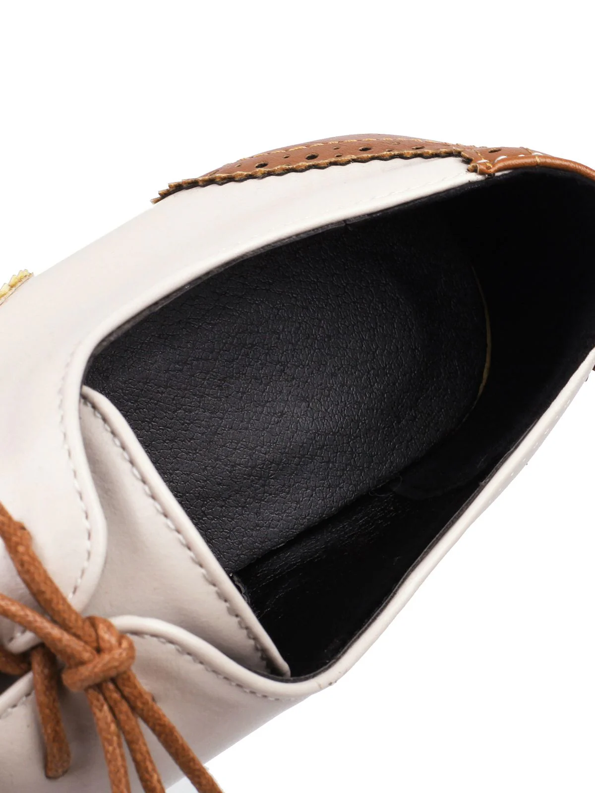 Retro Farbblock Hoher Absatz Knöchel Stiefel - Image 7