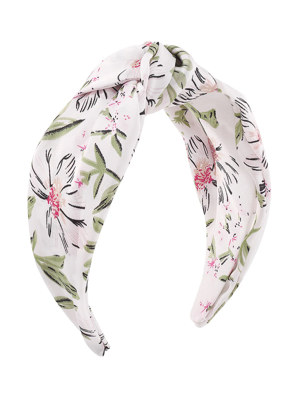 Retro Floral Knotted Bowknot Stirnband - Image 3