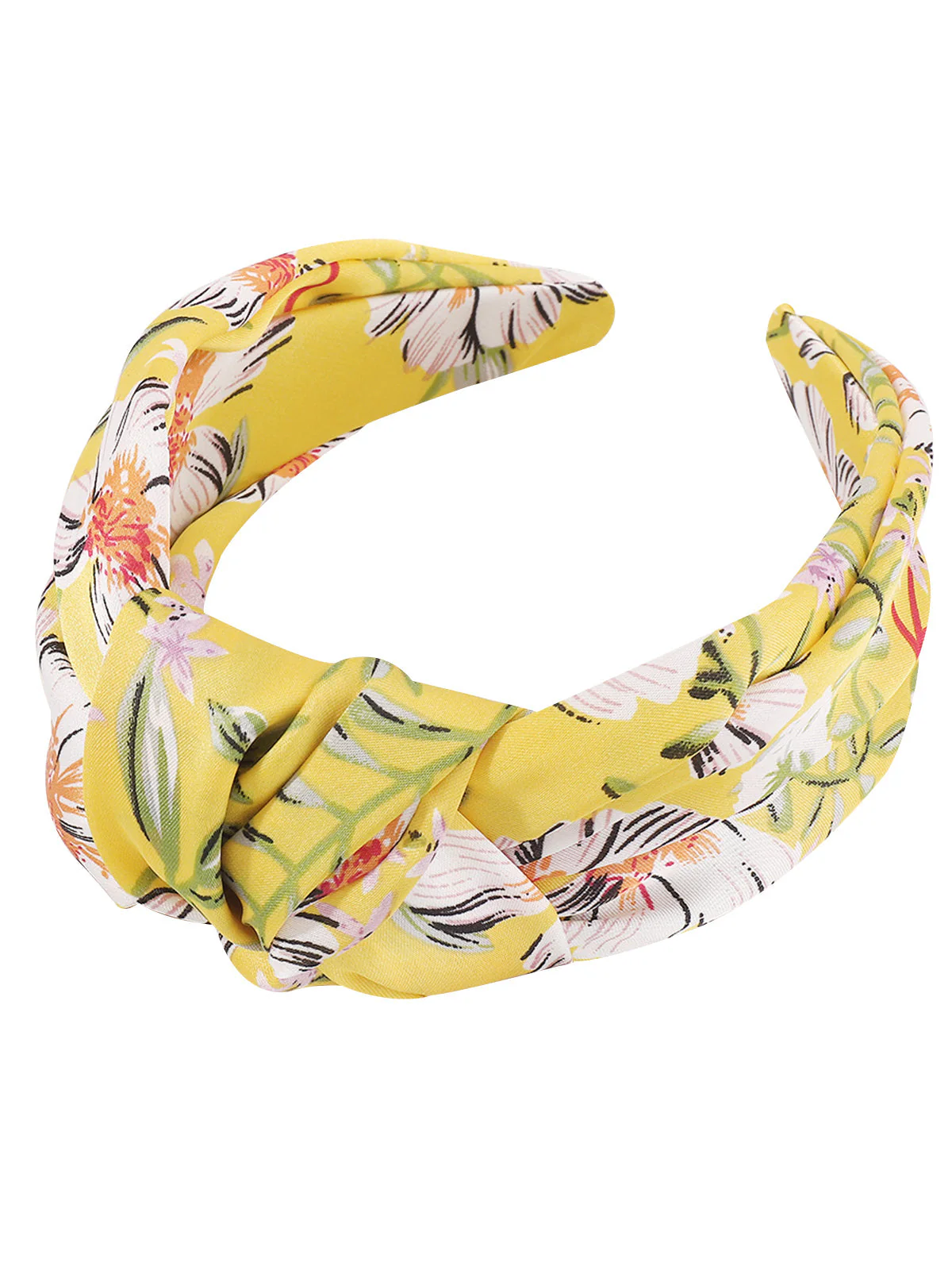 Retro Floral Knotted Bowknot Stirnband - Image 5