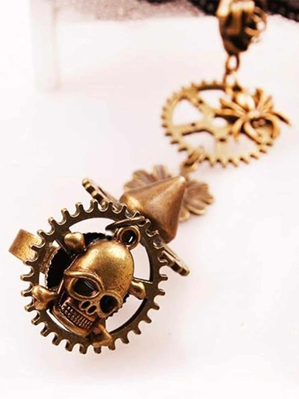 Retro Steampunk Halloween Skeleton Gang Armband - Image 4