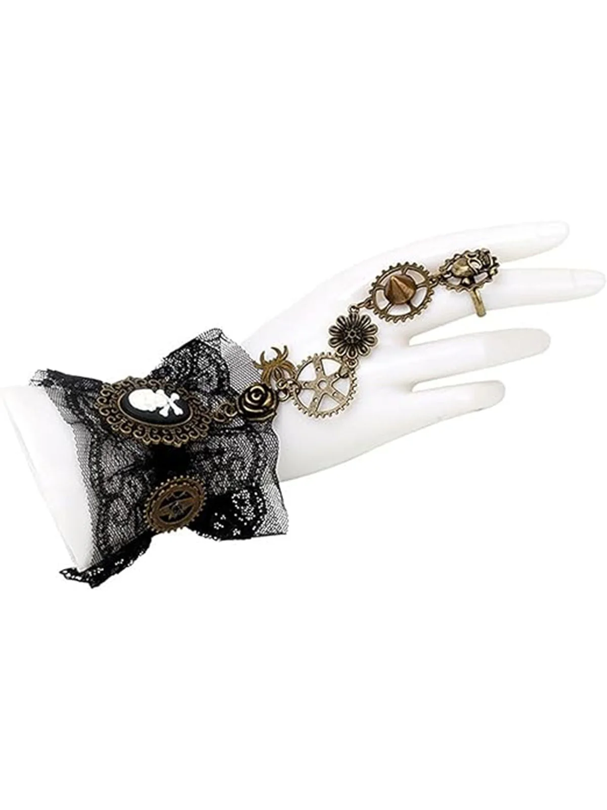 Retro Steampunk Halloween Skeleton Gang Armband - Image 5