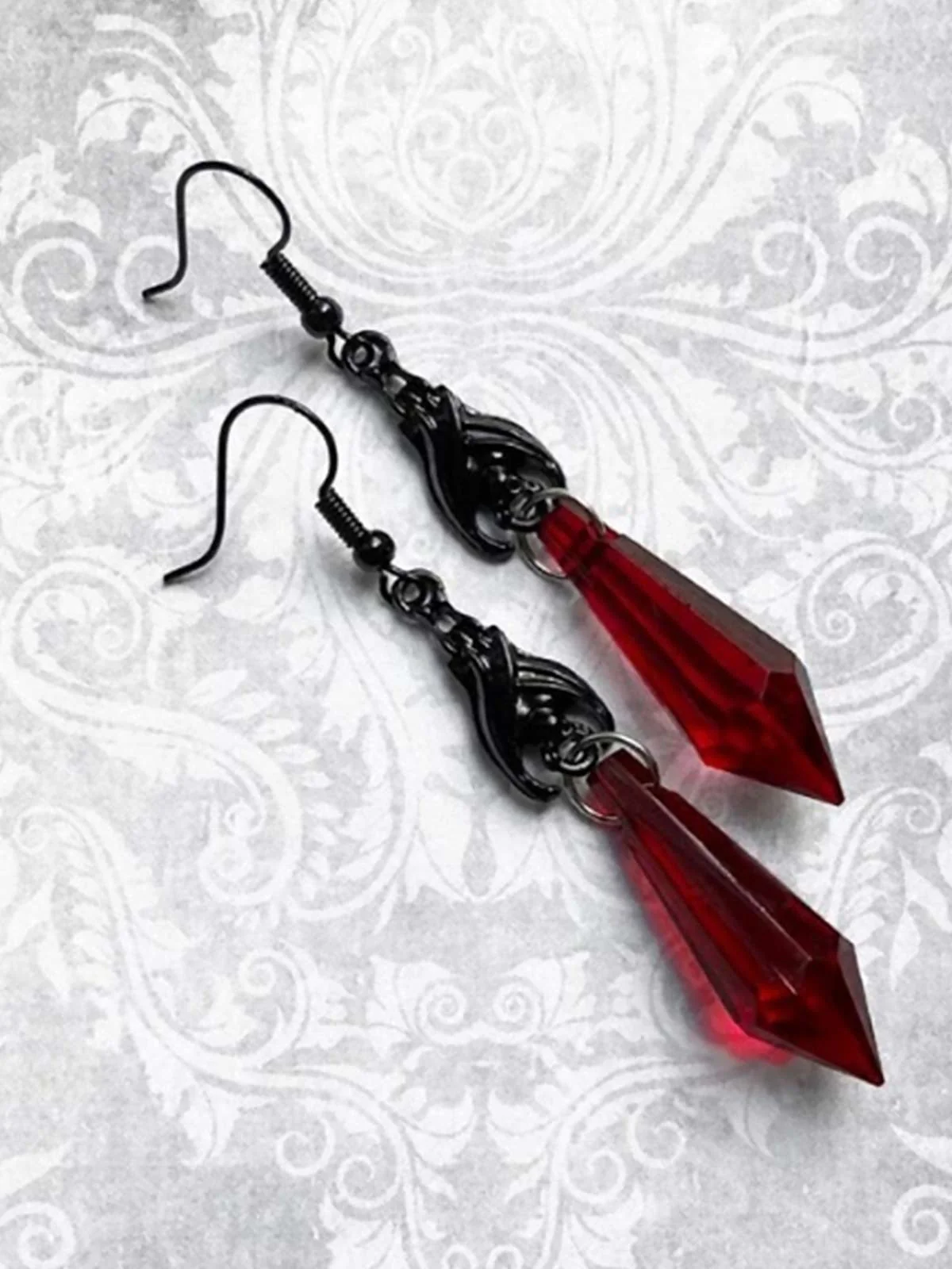 Retro Halloween Gothic Baumel Ohrringe - Image 2