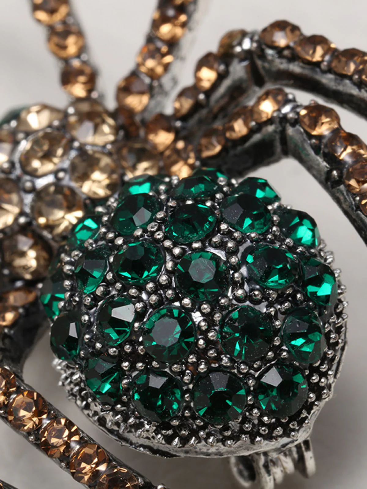Retro Halloween Spinne Strass Brosche - Image 5