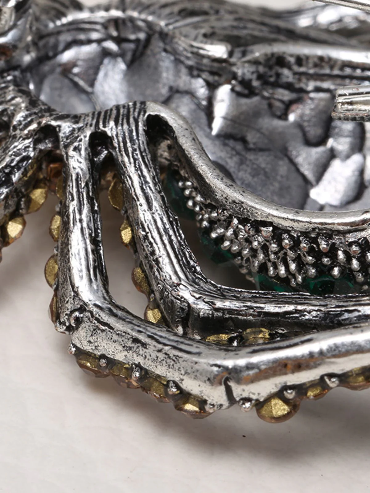 Retro Halloween Spinne Strass Brosche - Image 8