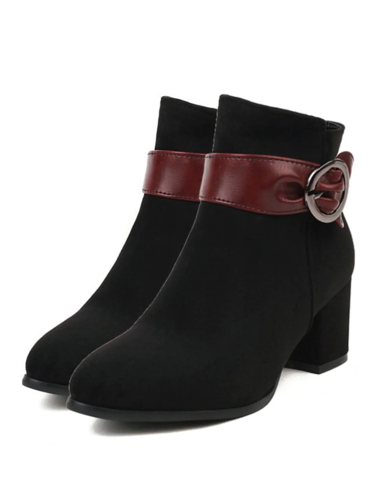 Blau RETRO KURZE PLÜSCH-FESTE WARMSTIEFEL - Image 10