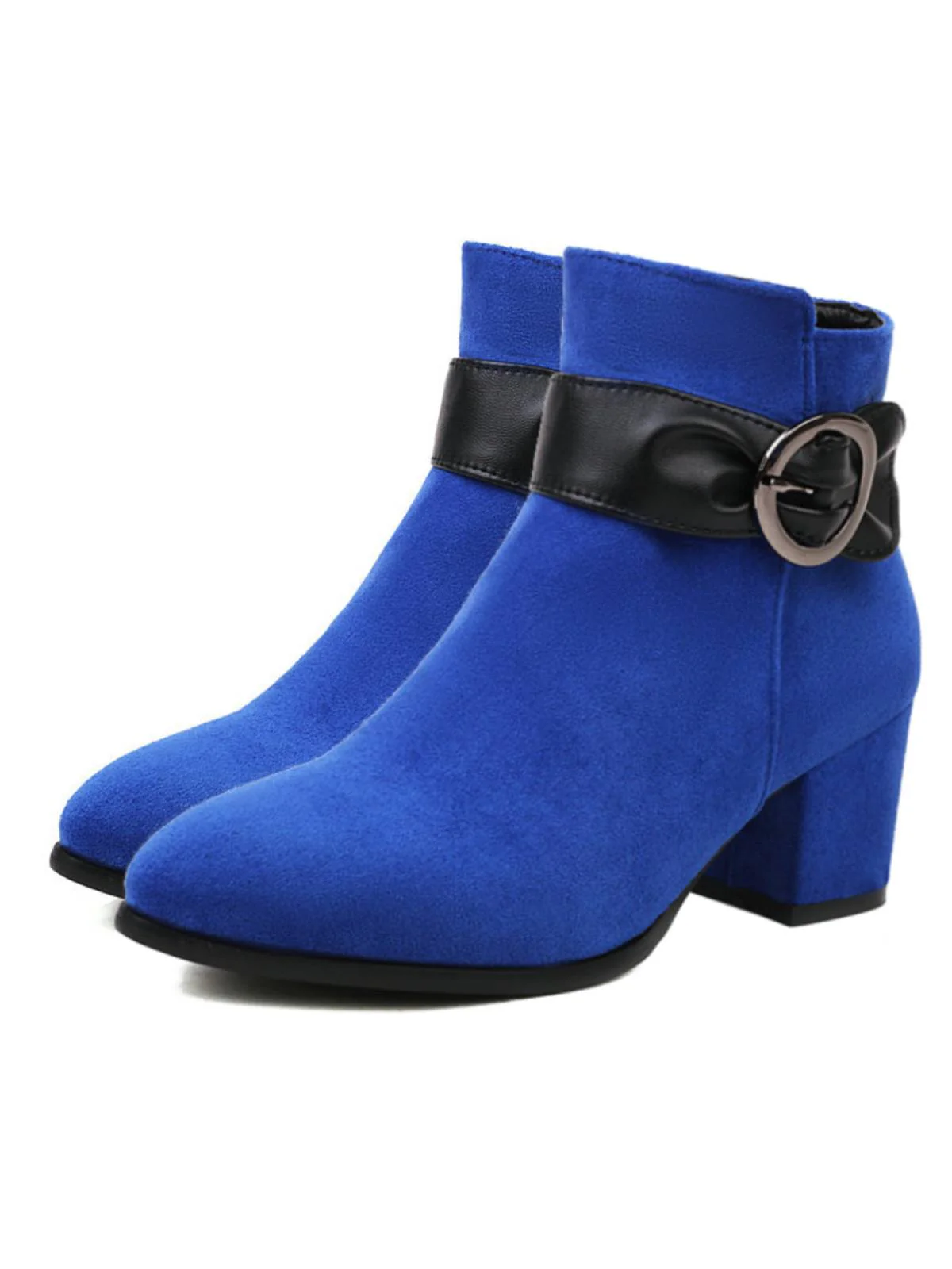 Schwarz RETRO KURZE PLÜSCH-FESTE WARMSTIEFEL - Image 5
