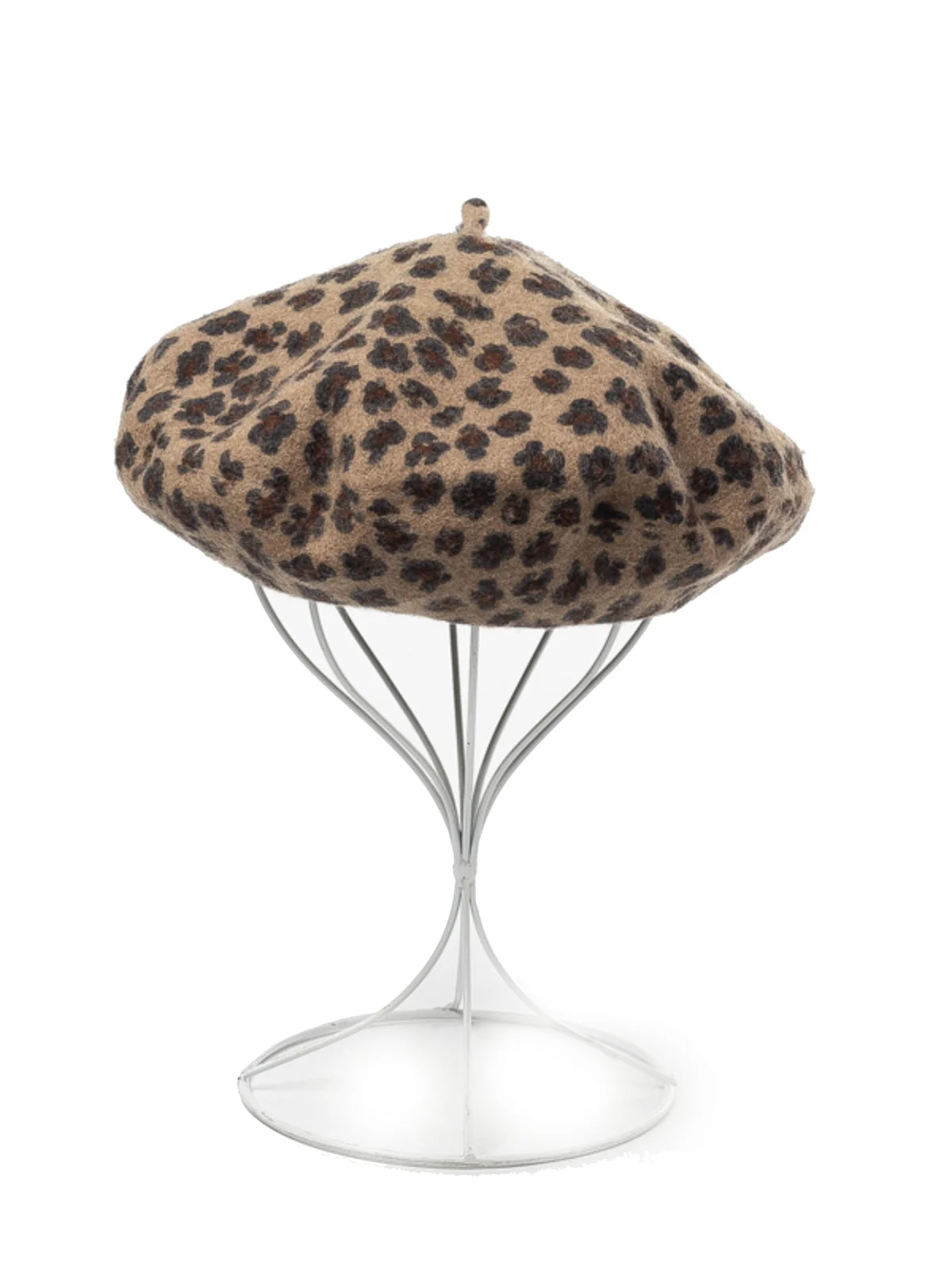 RETRO LEOPARD WOLLE BARETS - Image 9
