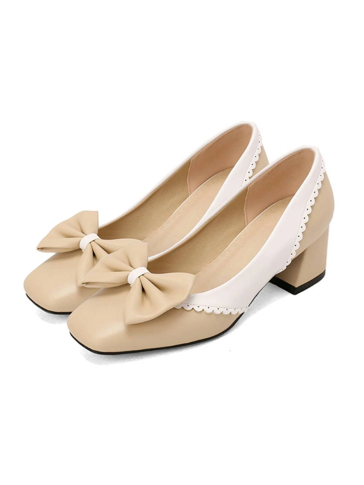 Rot RETRO MARY JANE HIGH HEEL SCHUHE - Image 5
