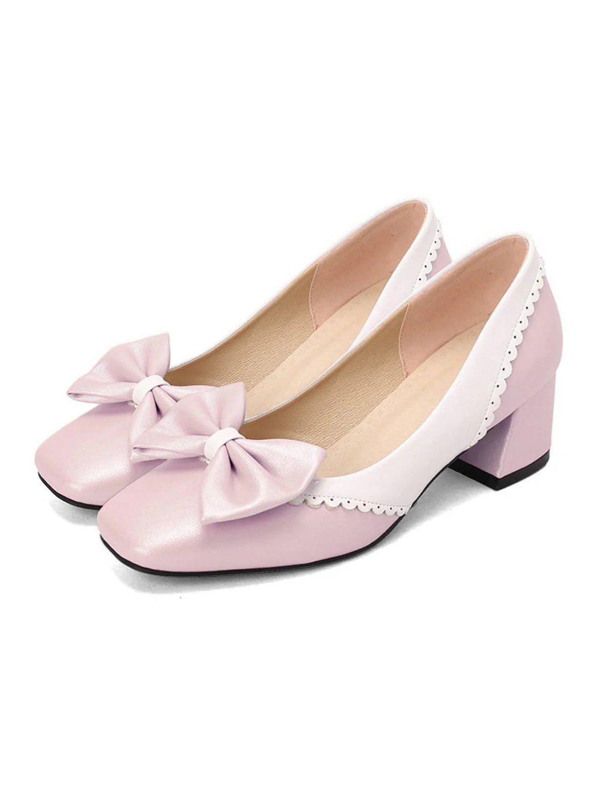 Rot RETRO MARY JANE HIGH HEEL SCHUHE - Image 7