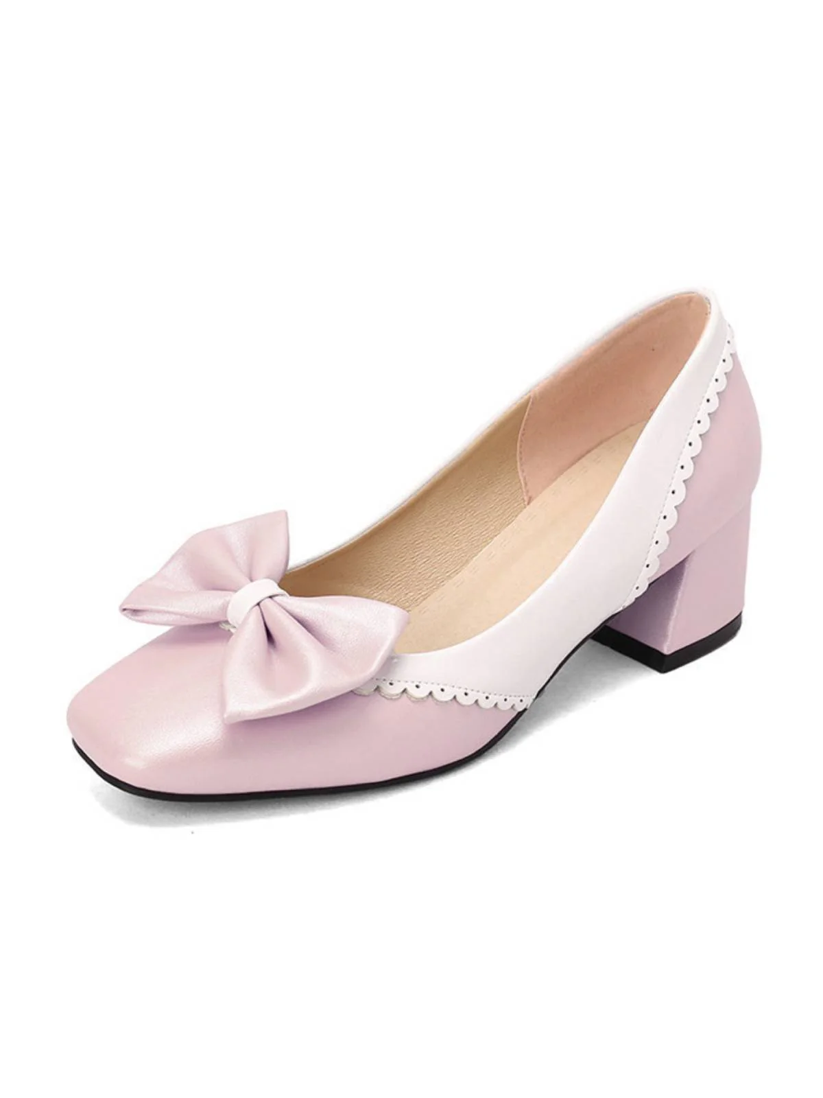 Schwarz RETRO MARY JANE HIGH HEEL SCHUHE - Image 14