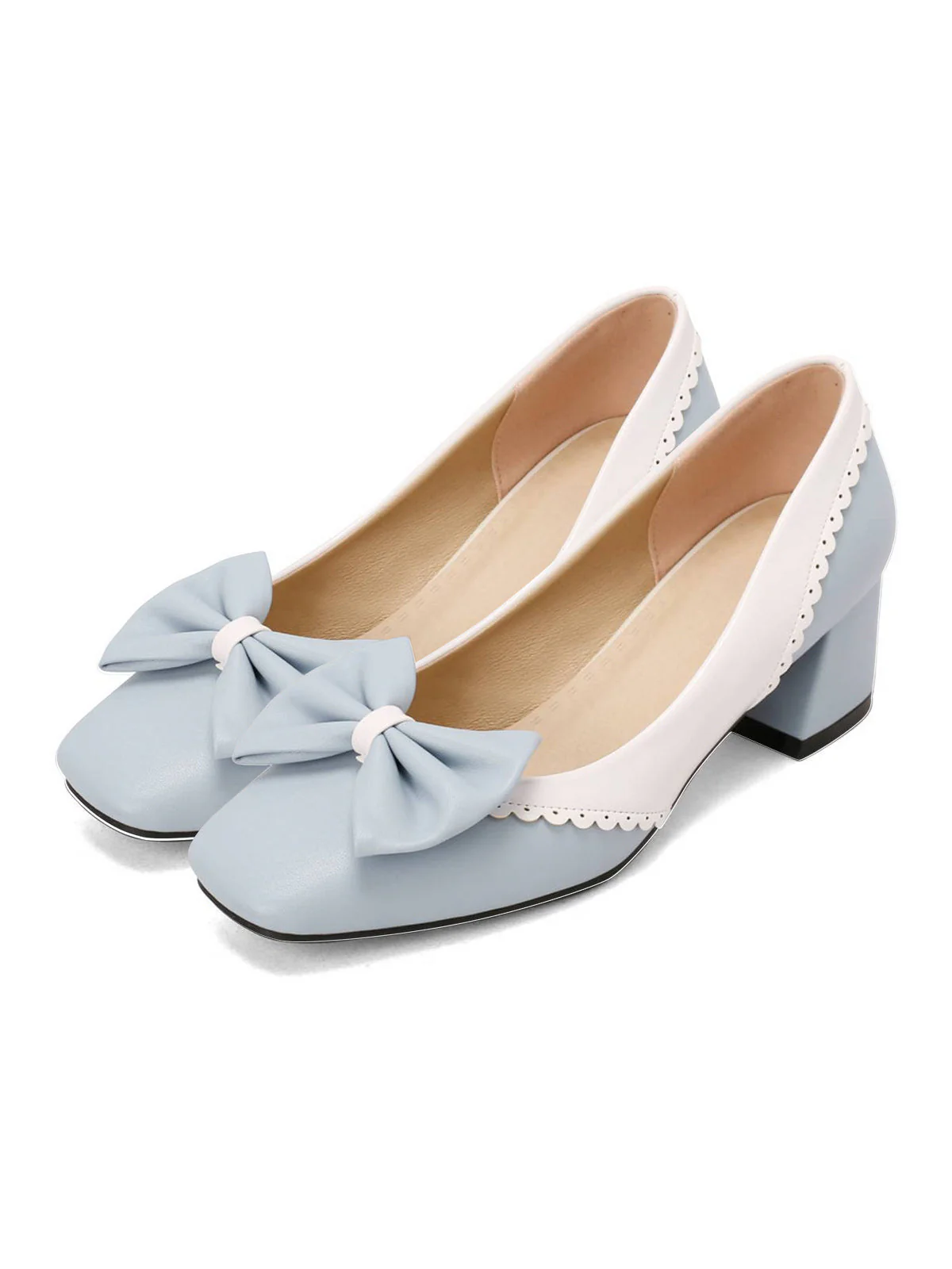 Schwarz RETRO MARY JANE HIGH HEEL SCHUHE - Image 4