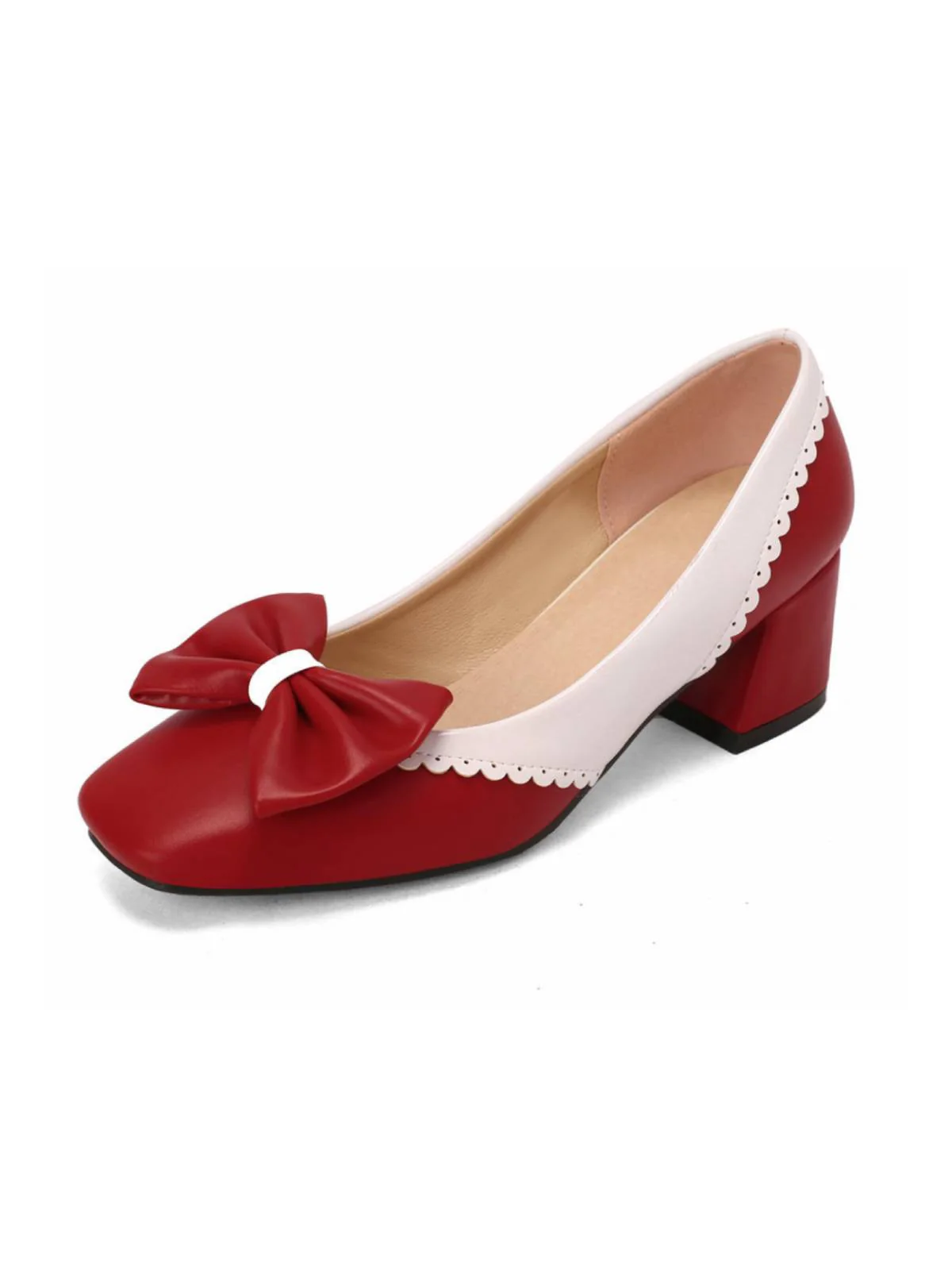 Schwarz RETRO MARY JANE HIGH HEEL SCHUHE - Image 9