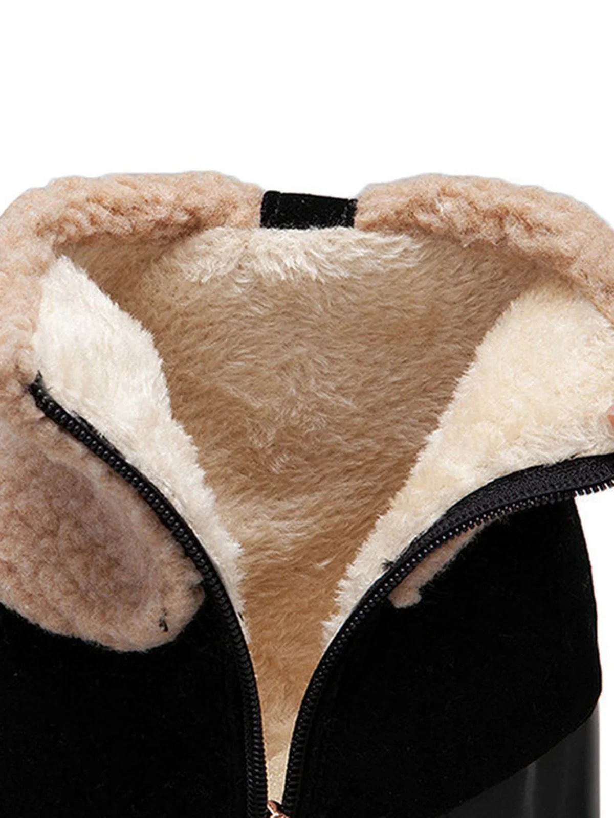 RETRO PLUS – KURZE STIEFEL AUS SAMT MIT DICKEM ABSATZ - Image 11
