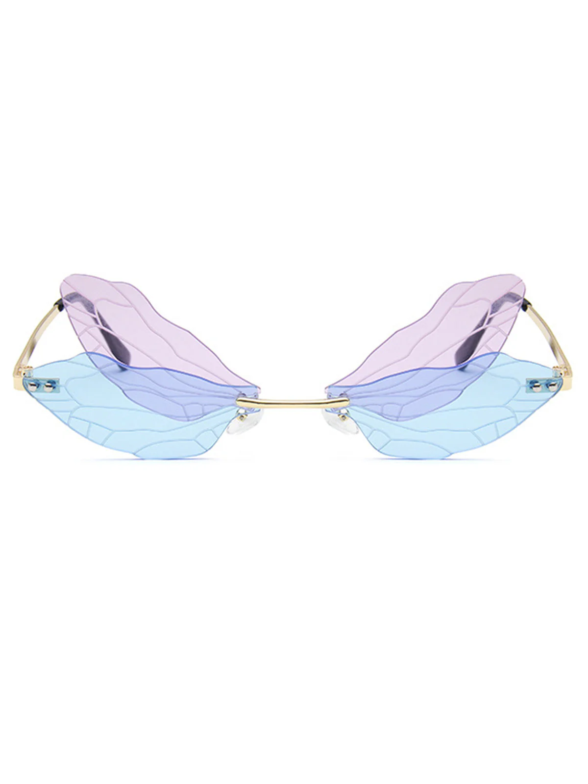 Retro Randlose Libellen Sonnenbrille - Image 2