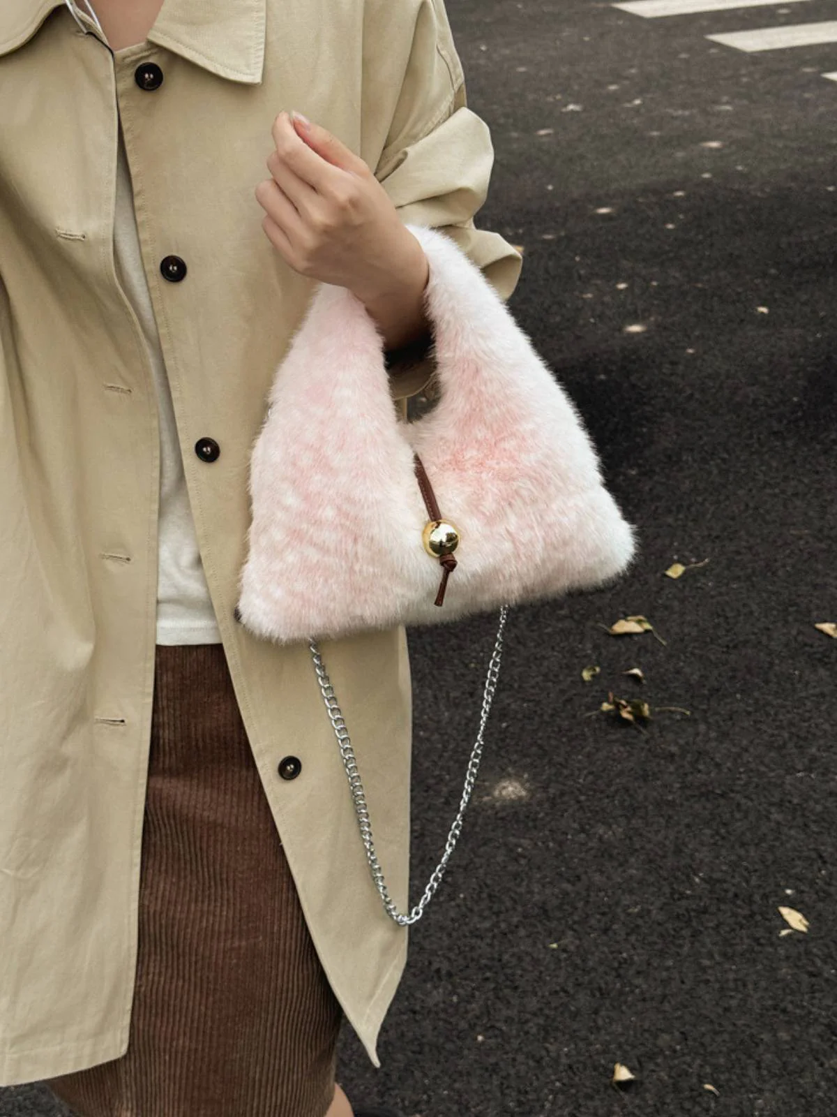 Retro Ren Stil Bell Kunstpelz Tasche - Image 15