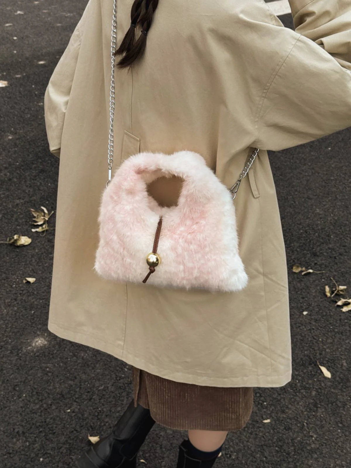 Retro Ren Stil Bell Kunstpelz Tasche - Image 18