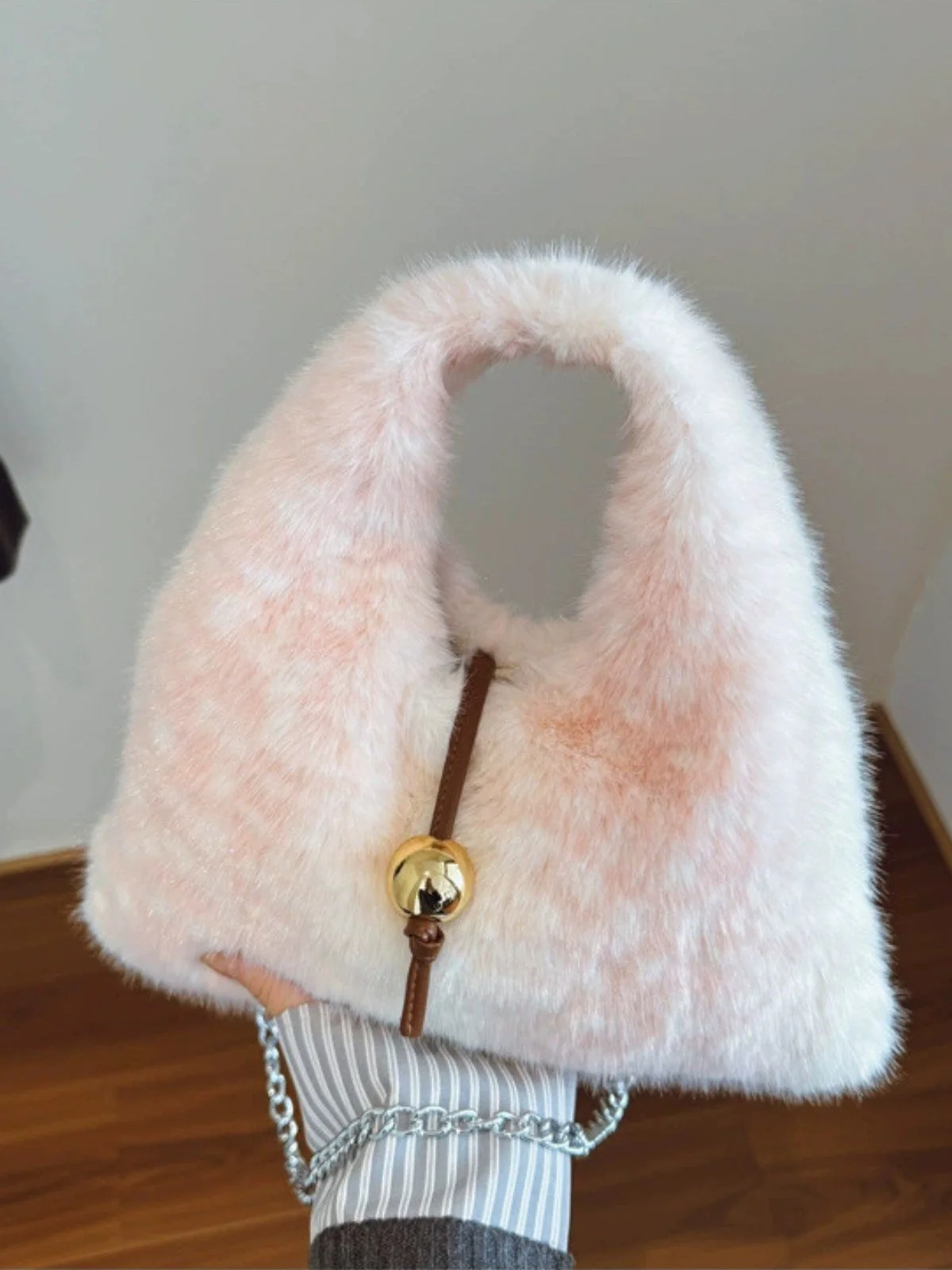 Retro Ren Stil Bell Kunstpelz Tasche - Image 5
