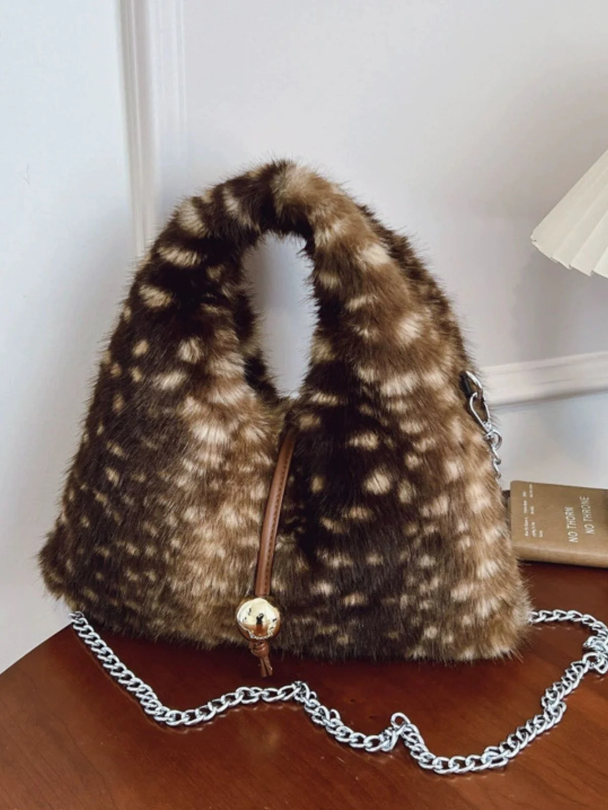 Retro Ren Stil Bell Kunstpelz Tasche - Image 6