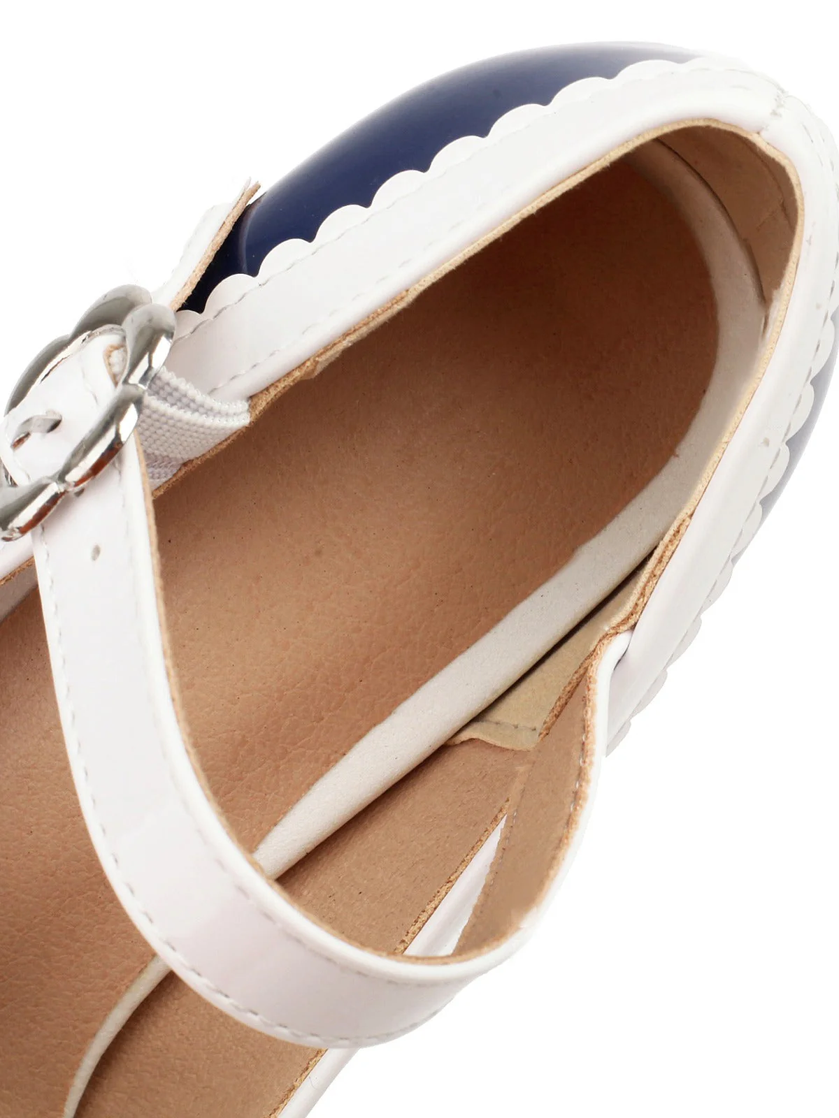 Retro Runder Zeh Bogen High Heels Schuhe - Image 7