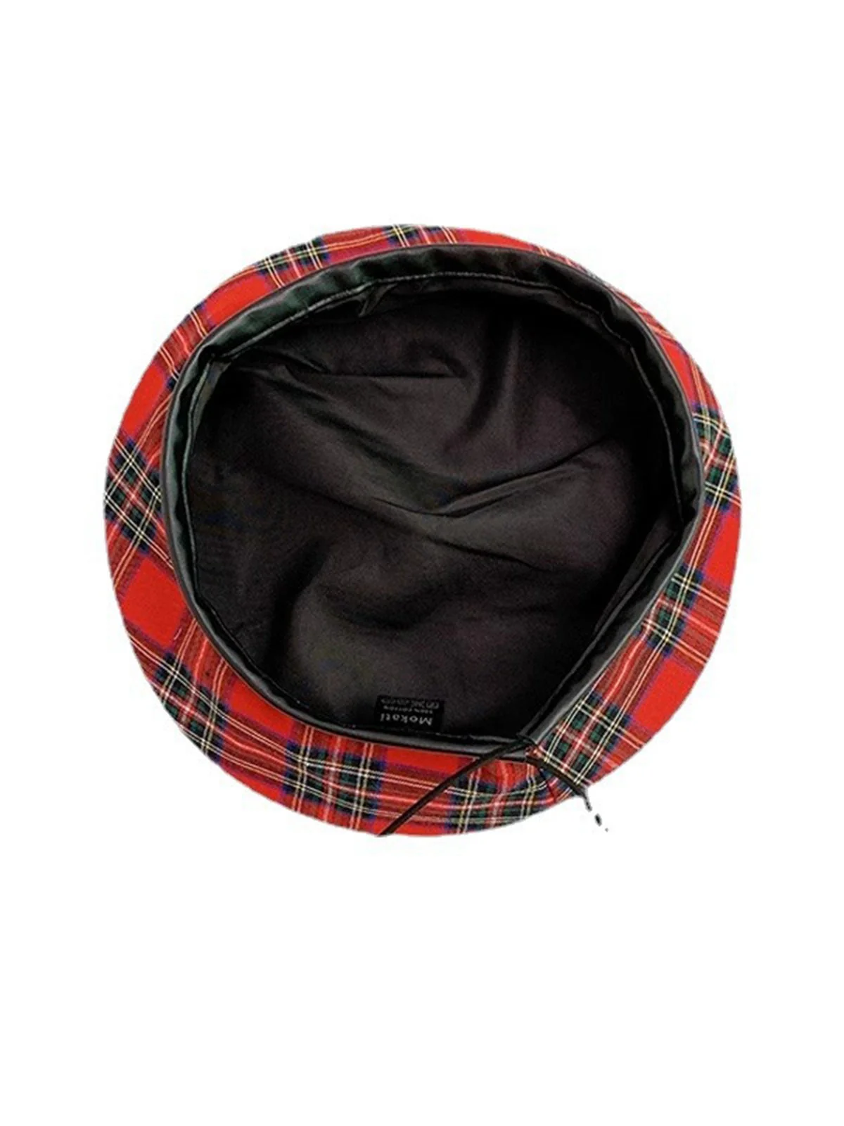 Retro Weihnachten Scottish Plaid Baumwolle Berets - Image 4