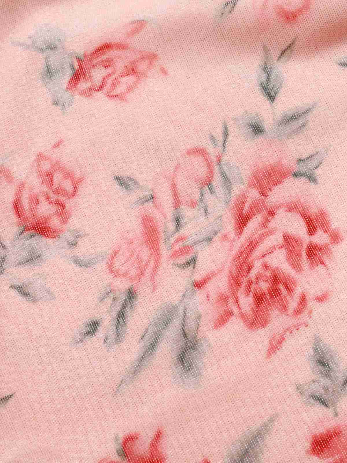 Rosa 1930er Rose Seide Netz Meerjungfrauenkleid - Image 8