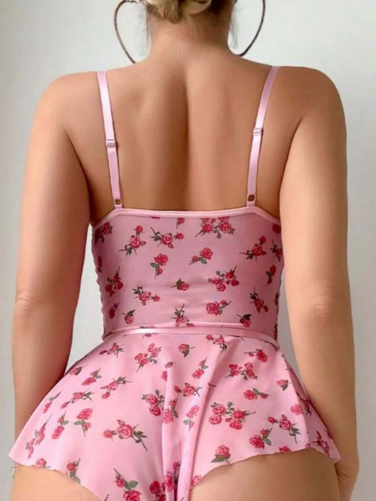 Rosa 1930er Slip Rosen Bogen Spitze Nachtwäsche - Image 7