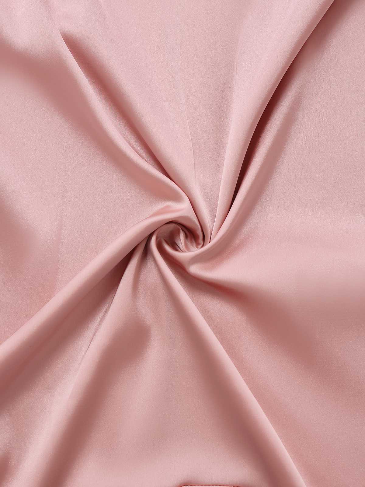 Rosa 1930er Träger Spitze Rüschen Satin Meerjungfrauen Kleid - Image 3