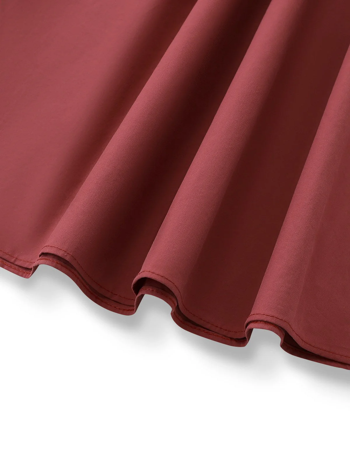 Rosa 1940er Baumwolle Schlüsselloch Rüschen Kleid - Image 7