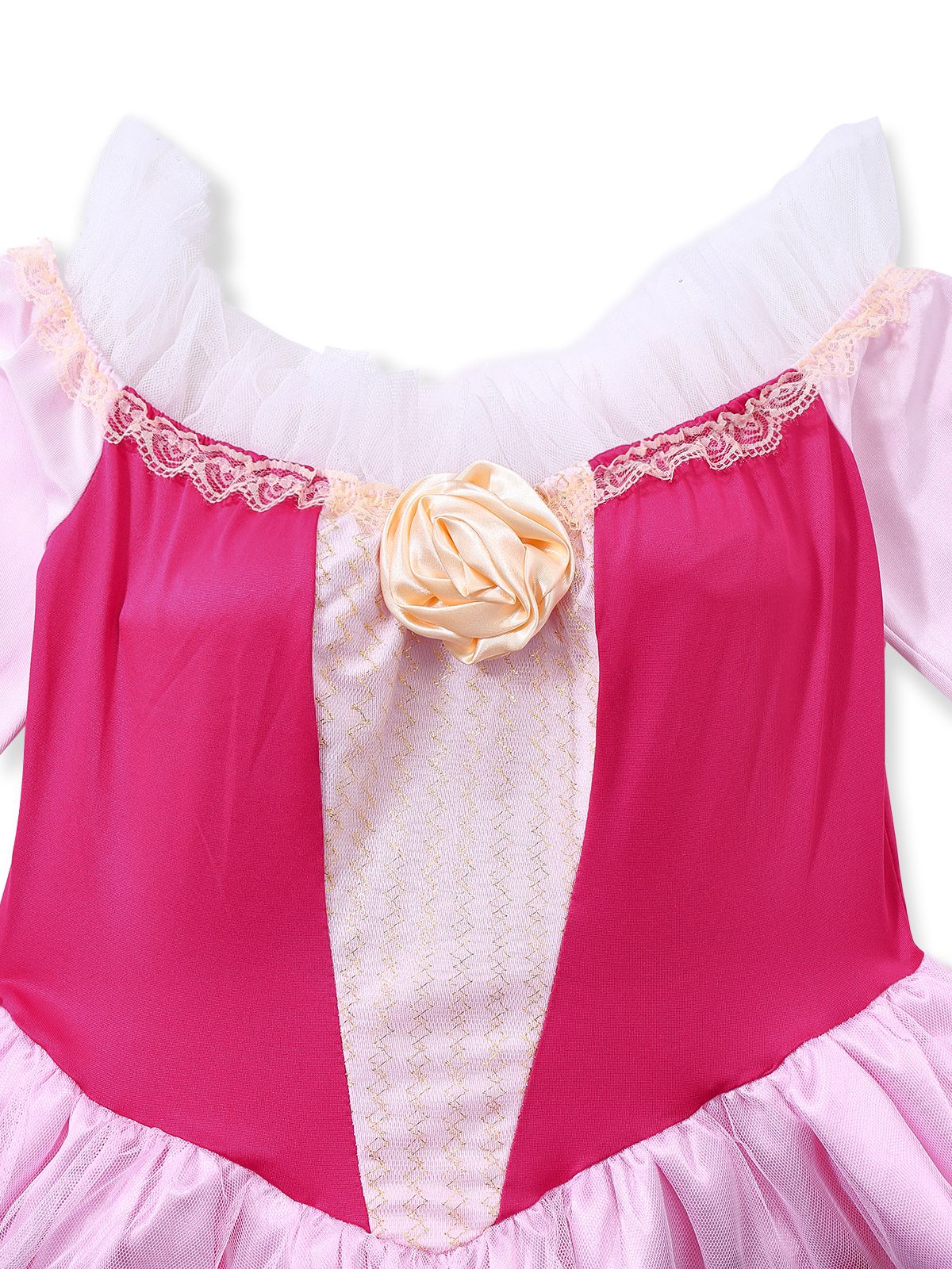 Rosa 1940er Prinzessin Schulterfrei Tüll Party Kleid - Image 7