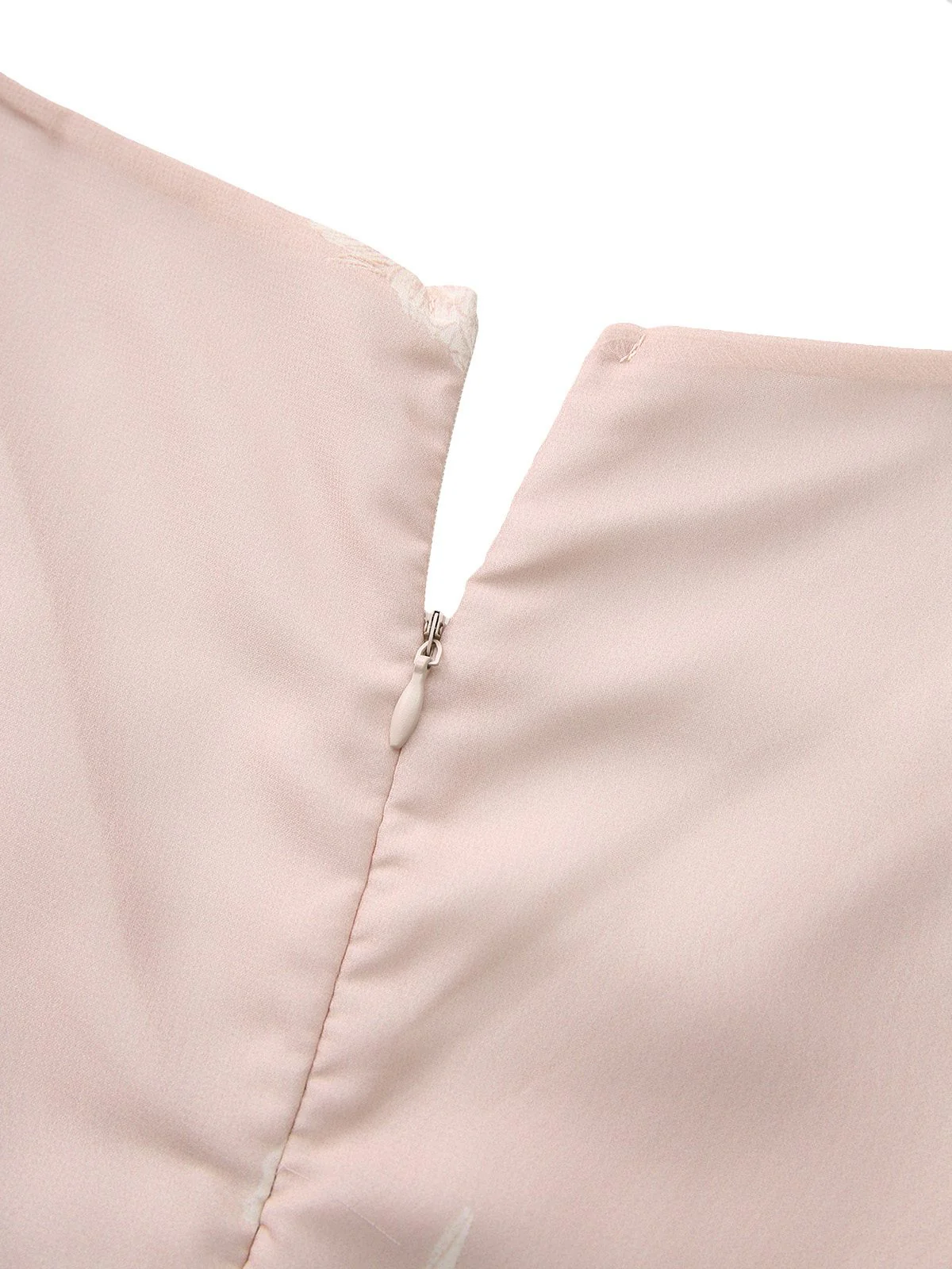 Rosa 1940er V-Ausschnitt Blumen Gürtel Ärmelloses Kleid - Image 5