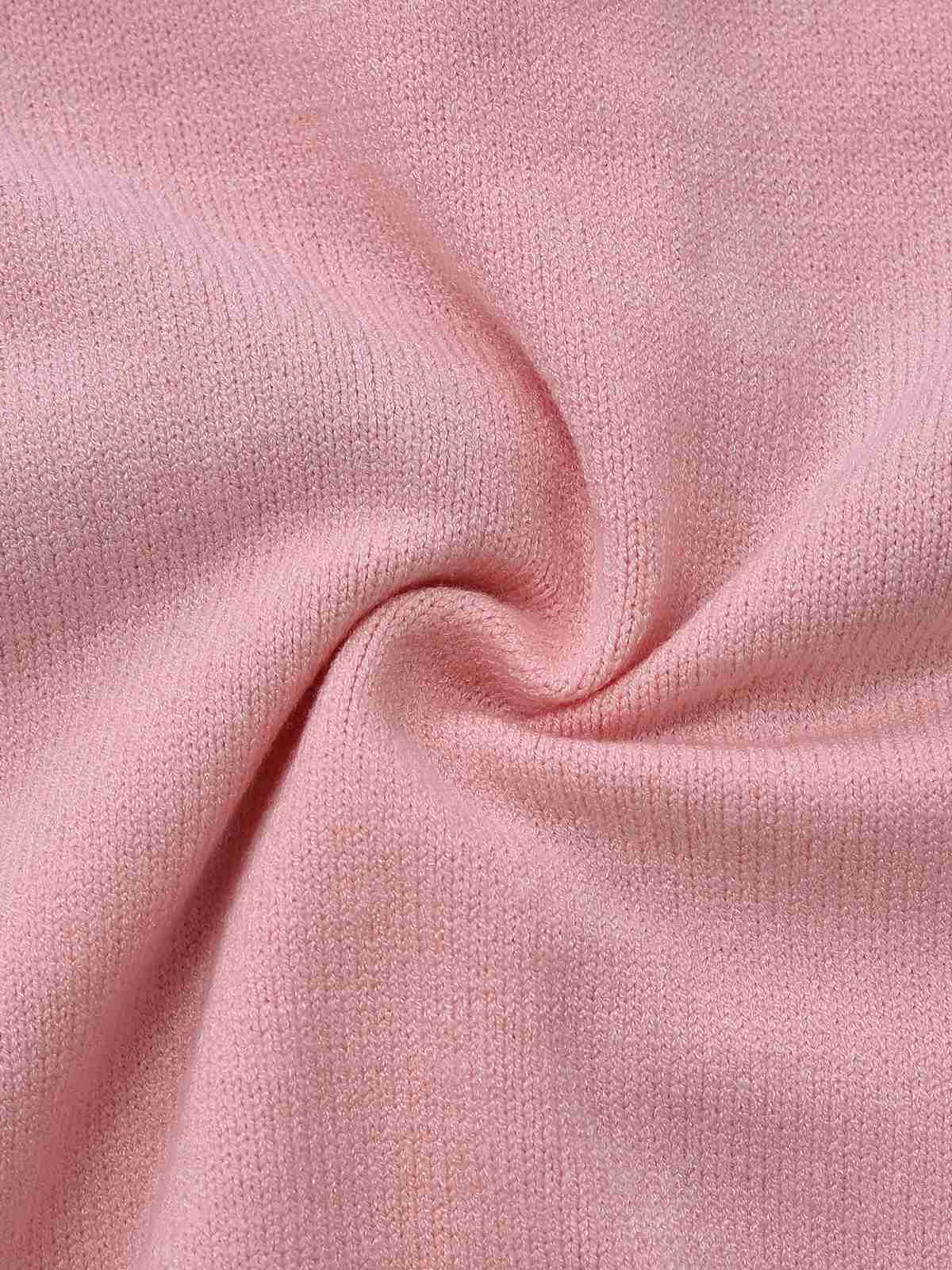 Rosa 1940er Weihnachtsmann Jacquard Strickjacke - Image 7