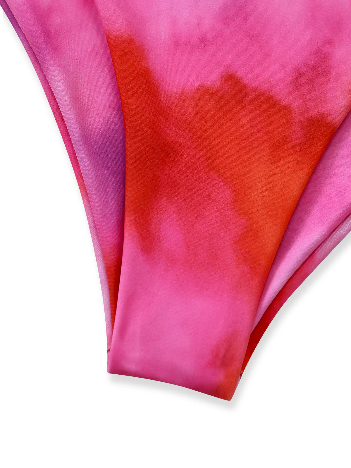 Rosa 1950er Farbverlauf Halter Tankini Set & Asymmetrisch Cover-Up - Image 5